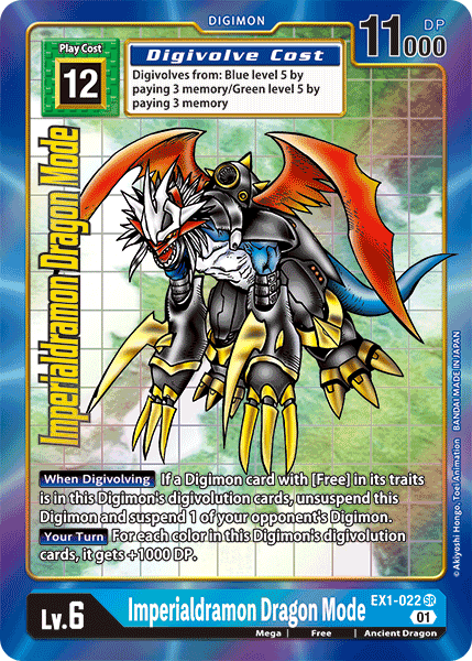 Imperialdramon Dragon Mode [EX1-022] (Alternate Art) [Classic Collection] - PokeCharles PokeStore