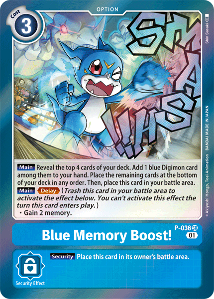 Blue Memory Boost! [P-036] [Promotional Cards] - PokeCharles PokeStore