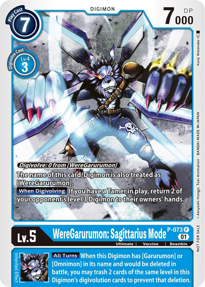 WereGarurumon: Sagittarius Mode [P-073] (Update Pack) [Promotional Cards] - PokeCharles PokeStore