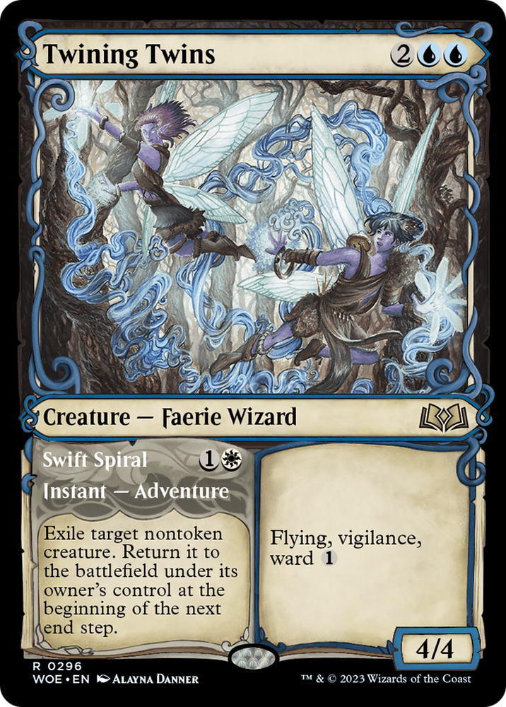 Twining Twins // Swift Spiral (Showcase) [Wilds of Eldraine] - PokeCharles PokeStore