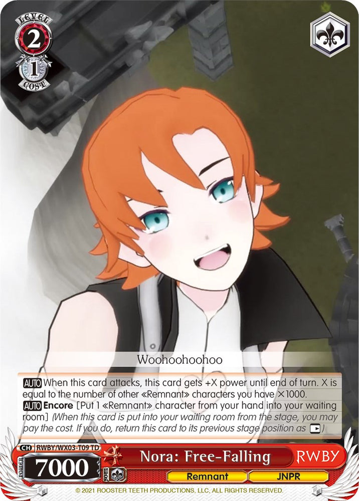 Nora: Free-Falling (RWBY/WX03-T09 TD) [RWBY]