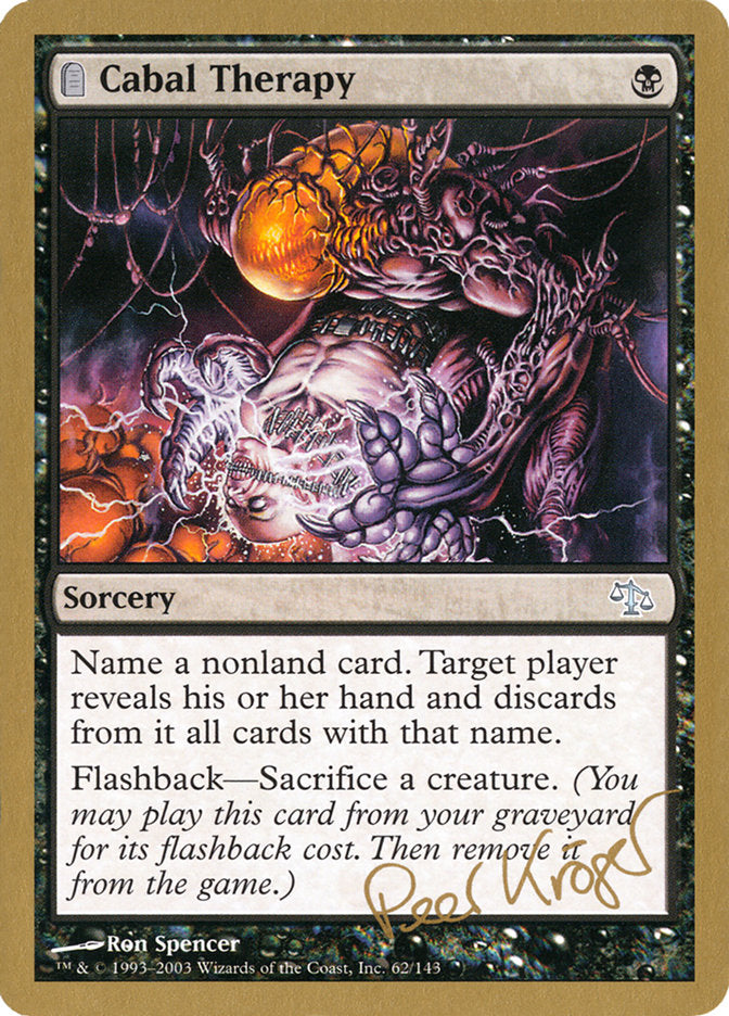 Cabal Therapy (Peer Kroger) [World Championship Decks 2003] - PokeCharles PokeStore