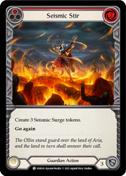 Seismic Stir (Red) [EVR030] (Everfest)  1st Edition Rainbow Foil - PokeCharles PokeStore