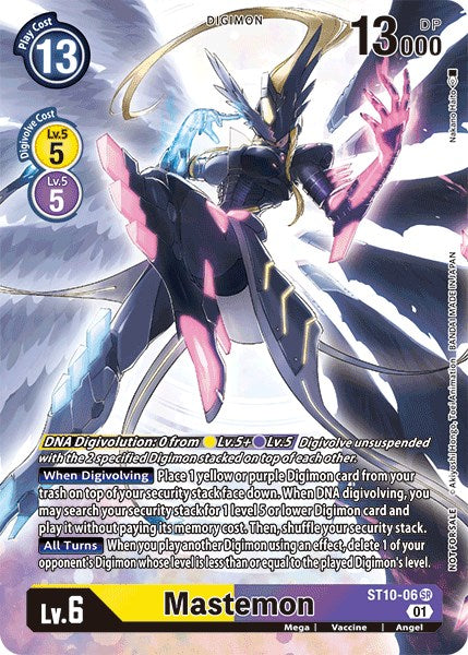 Mastemon [ST10-06] (Alternative Art - Box Topper) [Digital Hazard] - PokeCharles PokeStore