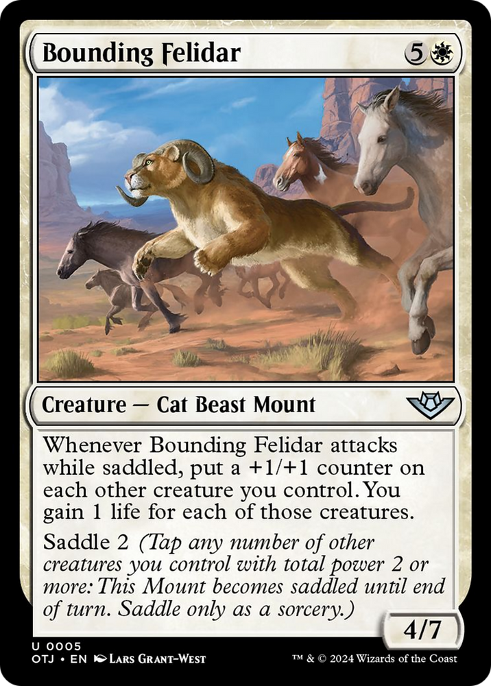 Bounding Felidar [Outlaws of Thunder Junction] - PokeCharles PokeStore