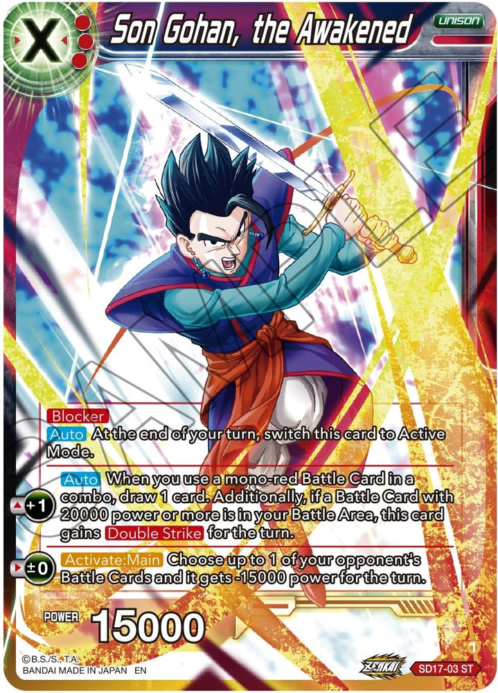 Son Gohan, the Awakened (SD17-03) [Dawn of the Z-Legends] - PokeCharles PokeStore