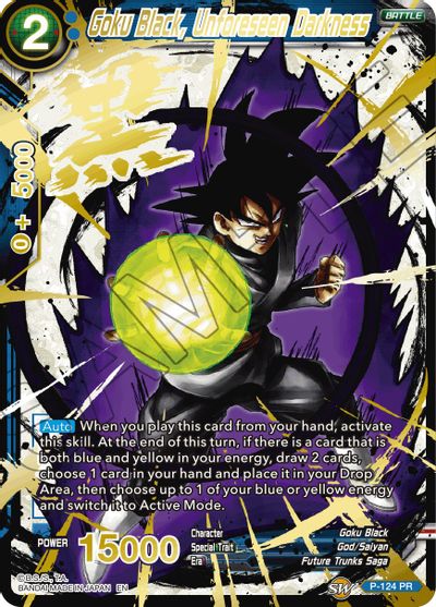 Goku Black, Unforeseen Darkness (Alternate Art) (P-124) [Special Anniversary Set 2021] - PokeCharles PokeStore