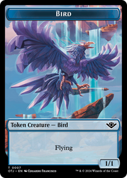 Treasure // Bird Double-Sided Token [Outlaws of Thunder Junction Tokens] - PokeCharles PokeStore