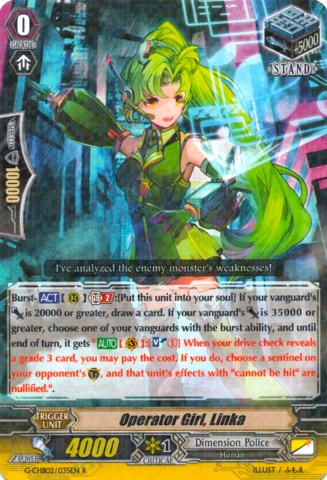 Operator Girl, Linka (G-CHB02/035EN) [We ARE!!! Trinity Dragon] - PokeCharles PokeStore
