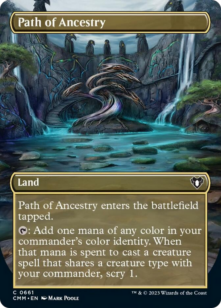 Path of Ancestry (Borderless Alternate Art) [Commander Masters] - PokeCharles PokeStore