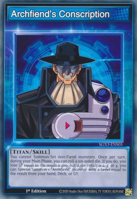 Archfiend's Conscription [SGX3-ENS05] Common - PokeCharles PokeStore