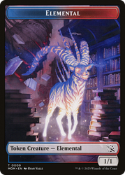 Elemental (09) // Spirit (13) Double-Sided Token [March of the Machine Tokens] - PokeCharles PokeStore