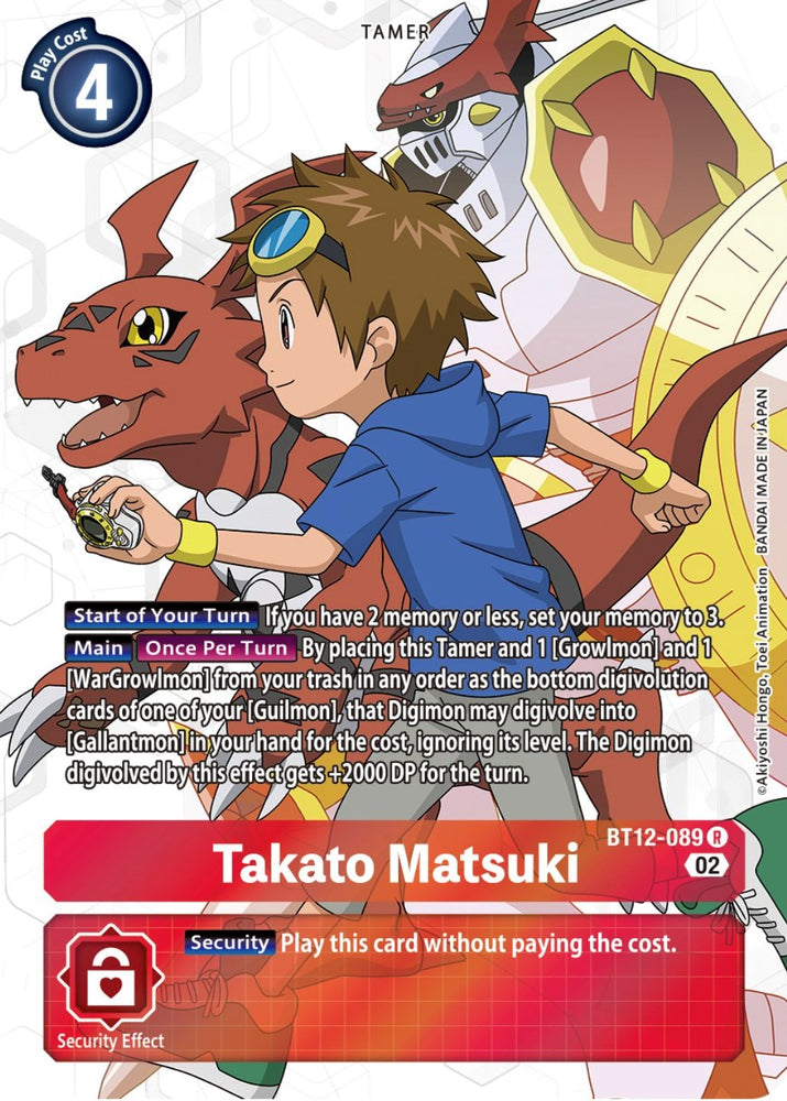 Takato Matsuki [BT12-089] (Alternate Art) [Across Time] - PokeCharles PokeStore