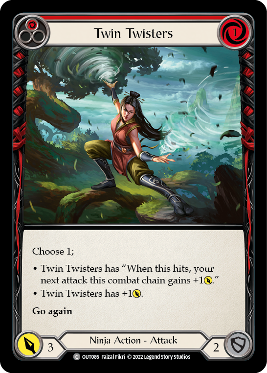 Twin Twisters (Red) [OUT086] (Outsiders) - PokeCharles PokeStore