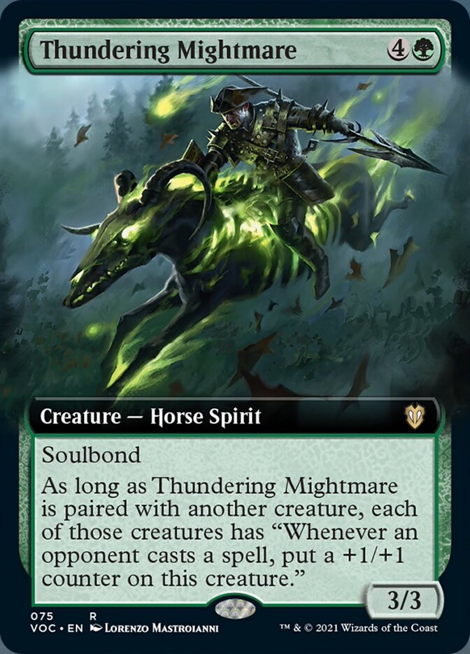 Thundering Mightmare (Extended Art) [Innistrad: Crimson Vow Commander] - PokeCharles PokeStore