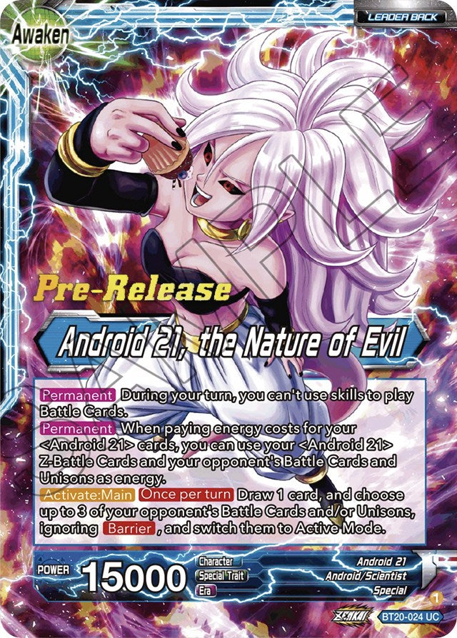 Android 21 // Android 21, the Nature of Evil (BT20-024) [Power Absorbed Prerelease Promos] - PokeCharles PokeStore