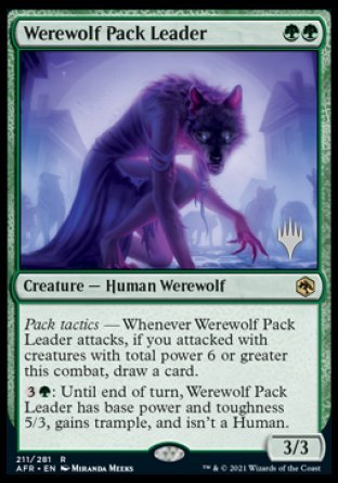 Werewolf Pack Leader (Promo Pack) [Dungeons & Dragons: Adventures in the Forgotten Realms Promos] - PokeCharles PokeStore