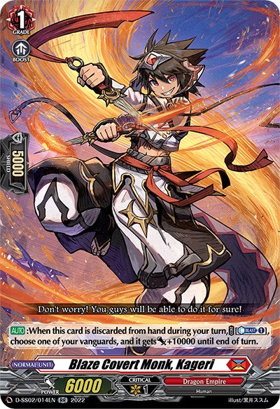Blaze Covert Monk, Kageri (D-SS02/014EN) [Festival Collection 2022] - PokeCharles PokeStore