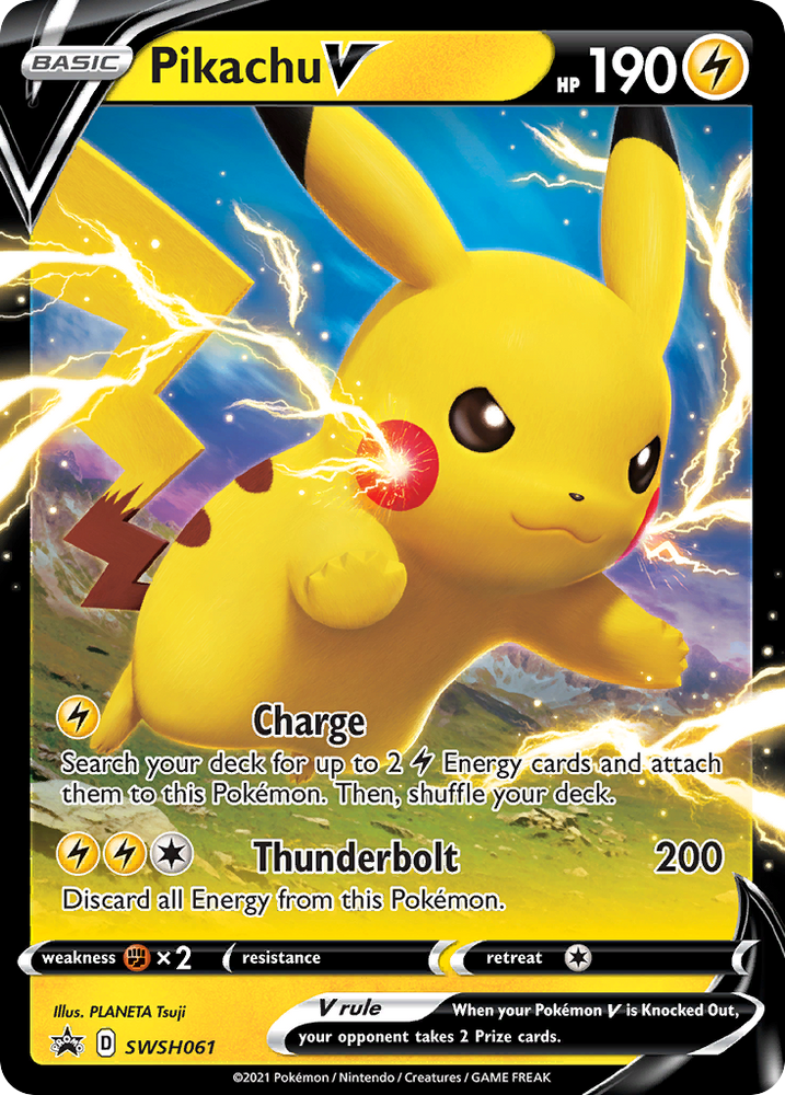 Pikachu V (SWSH061) [Sword & Shield: Black Star Promos] - PokeCharles PokeStore
