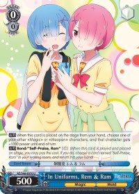 In Uniforms, Rem & Ram (RZ/S46-E070 U) [Re:ZERO] - PokeCharles PokeStore