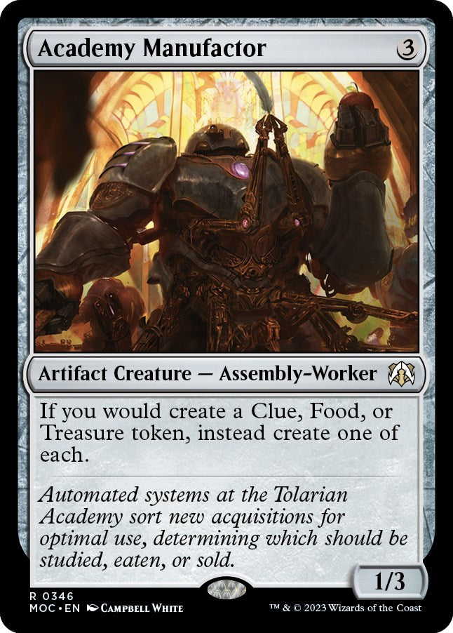 Academy Manufactor [March of the Machine Commander] - PokeCharles PokeStore