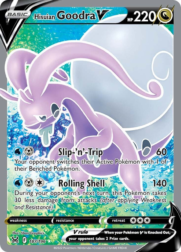Hisuian Goodra V (187/196) [Sword & Shield: Lost Origin] - PokeCharles PokeStore