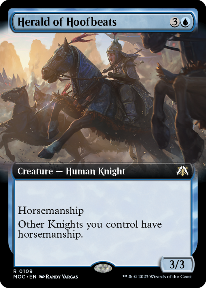 Herald of Hoofbeats (Extended Art) [March of the Machine Commander] - PokeCharles PokeStore