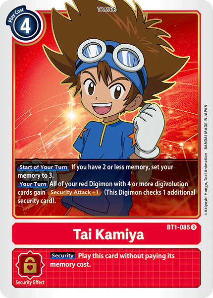 Tai Kamiya [BT1-085] [Release Special Booster Ver.1.0] - PokeCharles PokeStore