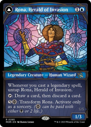 Rona, Herald of Invasion // Rona, Tolarian Obliterator (Showcase Planar Booster Fun) [March of the Machine] - PokeCharles PokeStore