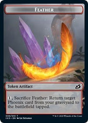 Feather // Human Soldier (005) Double-Sided Token [Ikoria: Lair of Behemoths Tokens] - PokeCharles PokeStore