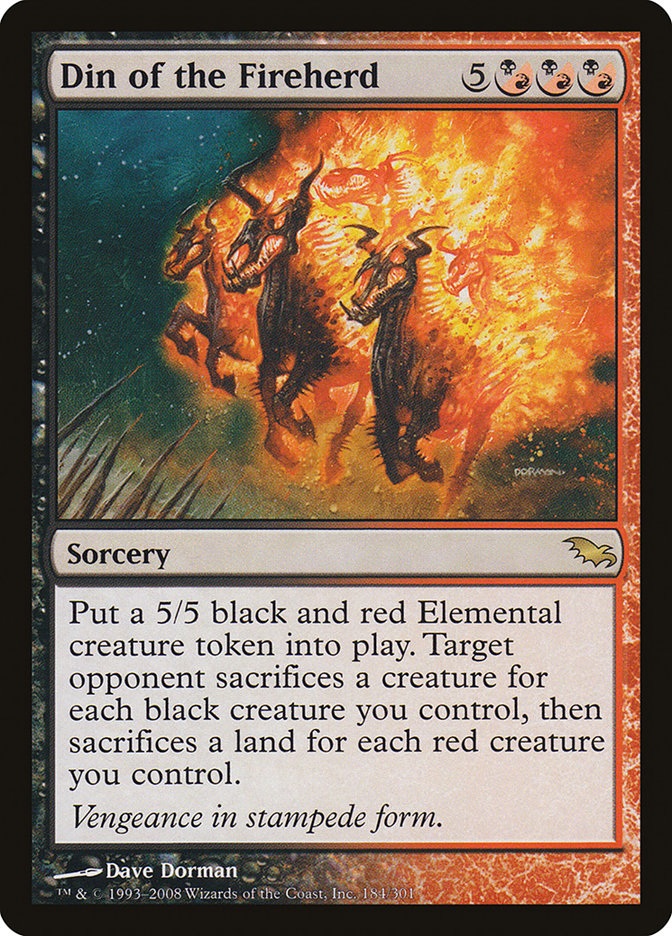 Din of the Fireherd [Shadowmoor] - PokeCharles PokeStore