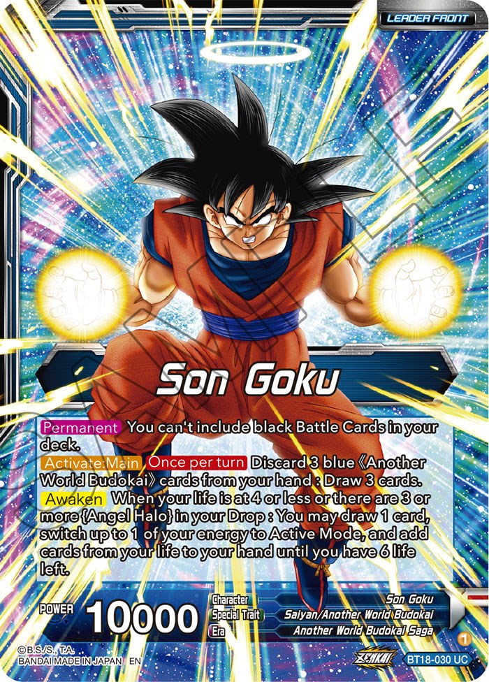 Son Goku // Son Goku, Another World Fighter (BT18-030) [Dawn of the Z-Legends Prerelease Promos] - PokeCharles PokeStore
