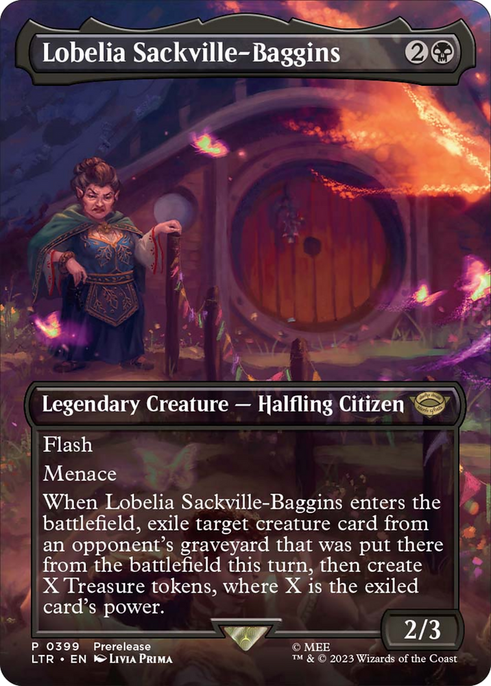 Lobelia Sackville-Baggins (Borderless Alternate Art) [The Lord of the Rings: Tales of Middle-Earth] - PokeCharles PokeStore