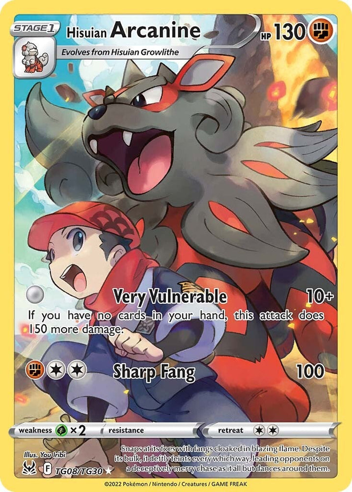 Hisuian Arcanine (TG08/TG30) [Sword & Shield: Lost Origin] - PokeCharles PokeStore