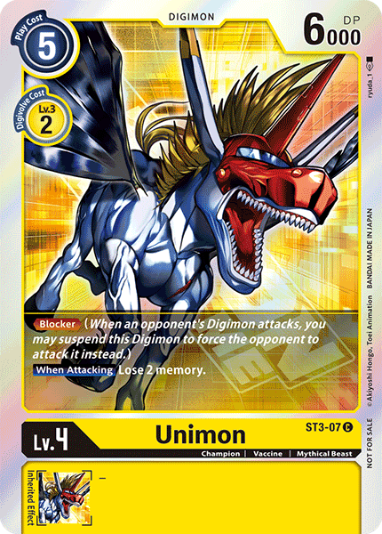Unimon [ST3-07] (Event Pack) [Starter Deck: Heaven's Yellow Promos] - PokeCharles PokeStore