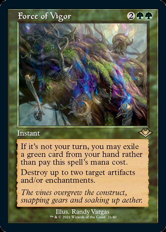 Force of Vigor (Retro Foil Etched) [Modern Horizons] - PokeCharles PokeStore