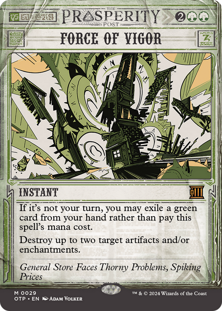 Force of Vigor [Outlaws of Thunder Junction: Breaking News] - PokeCharles PokeStore