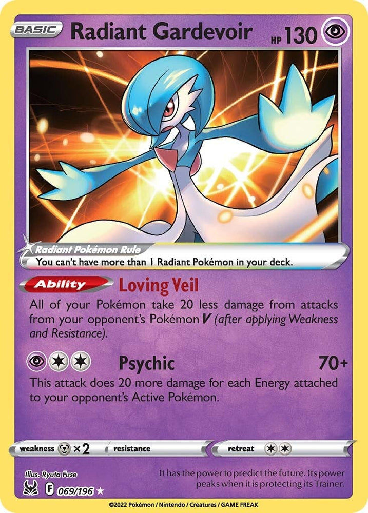 Radiant Gardevoir (069/196) [Sword & Shield: Lost Origin] - PokeCharles PokeStore