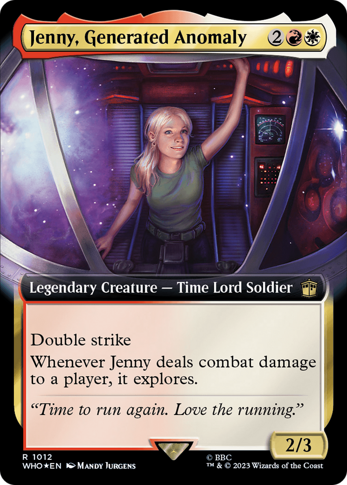Jenny, Generated Anomaly (Extended Art) (Surge Foil) [Doctor Who] - PokeCharles PokeStore