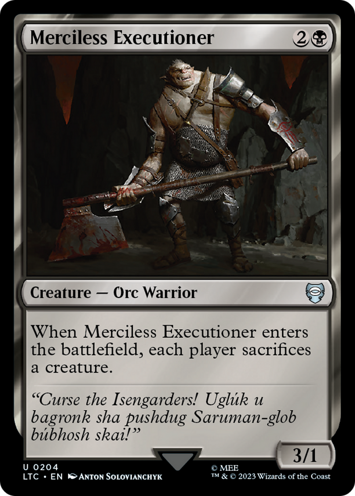 Merciless Executioner [The Lord of the Rings: Tales of Middle-Earth Commander] - PokeCharles PokeStore