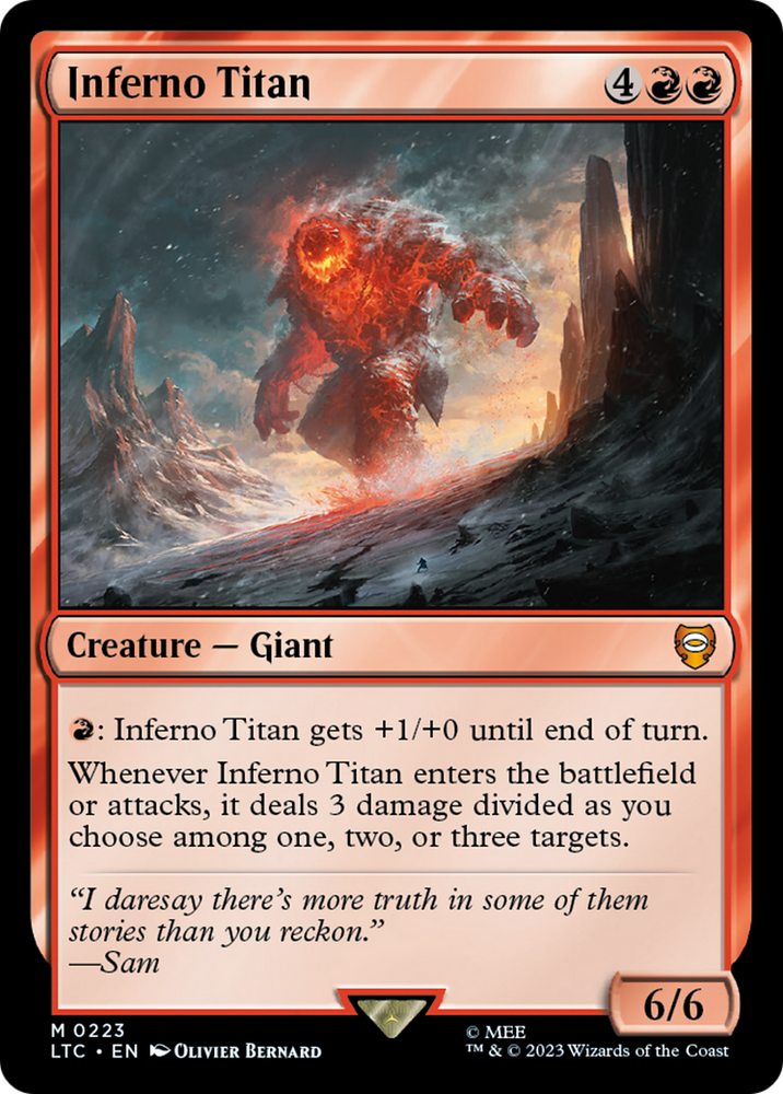 Inferno Titan [The Lord of the Rings: Tales of Middle-Earth Commander] - PokeCharles PokeStore