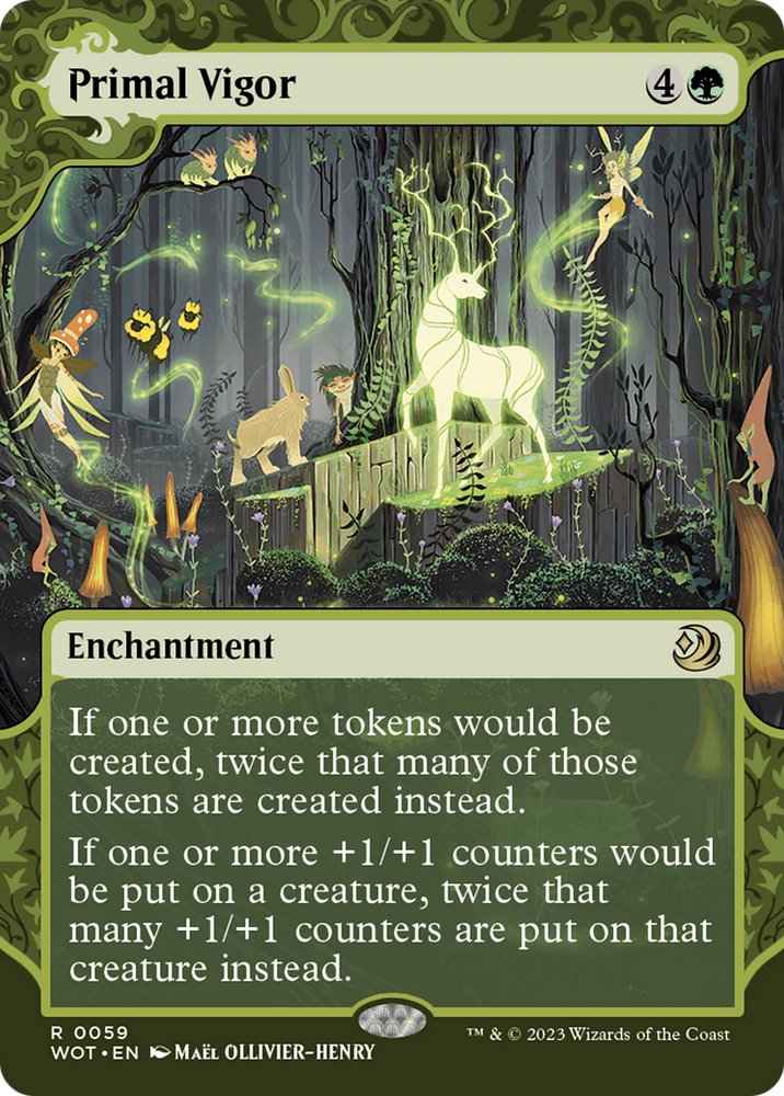 mtg enchanting tales cards Primal Vigor [Wilds of Eldraine: Enchanting Tales]