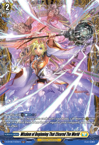 Wisdom of Beginning That Cleared The World (D-BT08/FR28EN) [Minerva Rising] - PokeCharles PokeStore