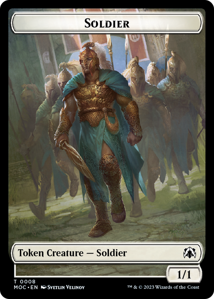 Vampire Knight // Soldier Double-Sided Token [March of the Machine Commander Tokens] - PokeCharles PokeStore
