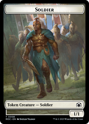 Vampire Knight // Soldier Double-Sided Token [March of the Machine Commander Tokens] - PokeCharles PokeStore