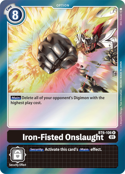 Iron-Fisted Onslaught [BT6-106] [Double Diamond] - PokeCharles PokeStore