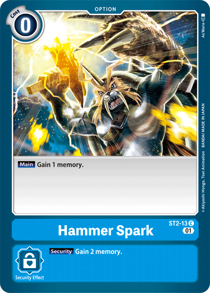 Hammer Spark [ST2-13] (Alternative Art) [Starter Deck: Ulforce Veedramon] - PokeCharles PokeStore