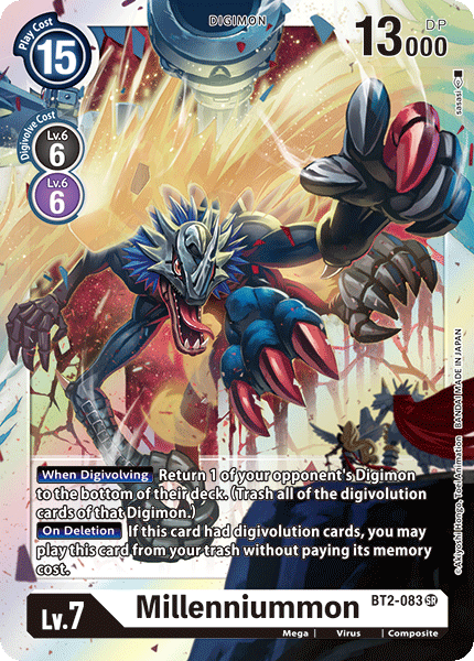 Millenniummon [BT2-083] [Release Special Booster Ver.1.0] - PokeCharles PokeStore
