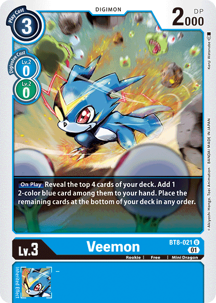 Veemon [BT8-021] [New Awakening] - PokeCharles PokeStore