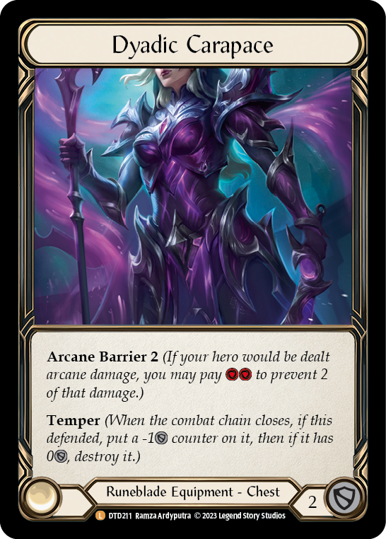 Dyadic Carapace [DTD211] (Dusk Till Dawn)  Rainbow Foil - PokeCharles PokeStore